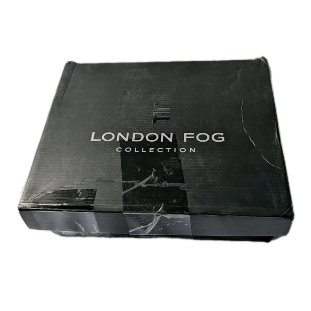 London Fog Picadilly Rain Boot Black Polka Dot Women's 9M